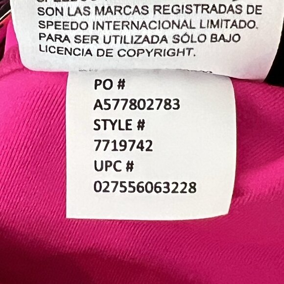 SPEEDO Fragments Drill Back PowerFlex Pink Swimsuit Women's size 10 / 36 NWT - Picture 14 of 14